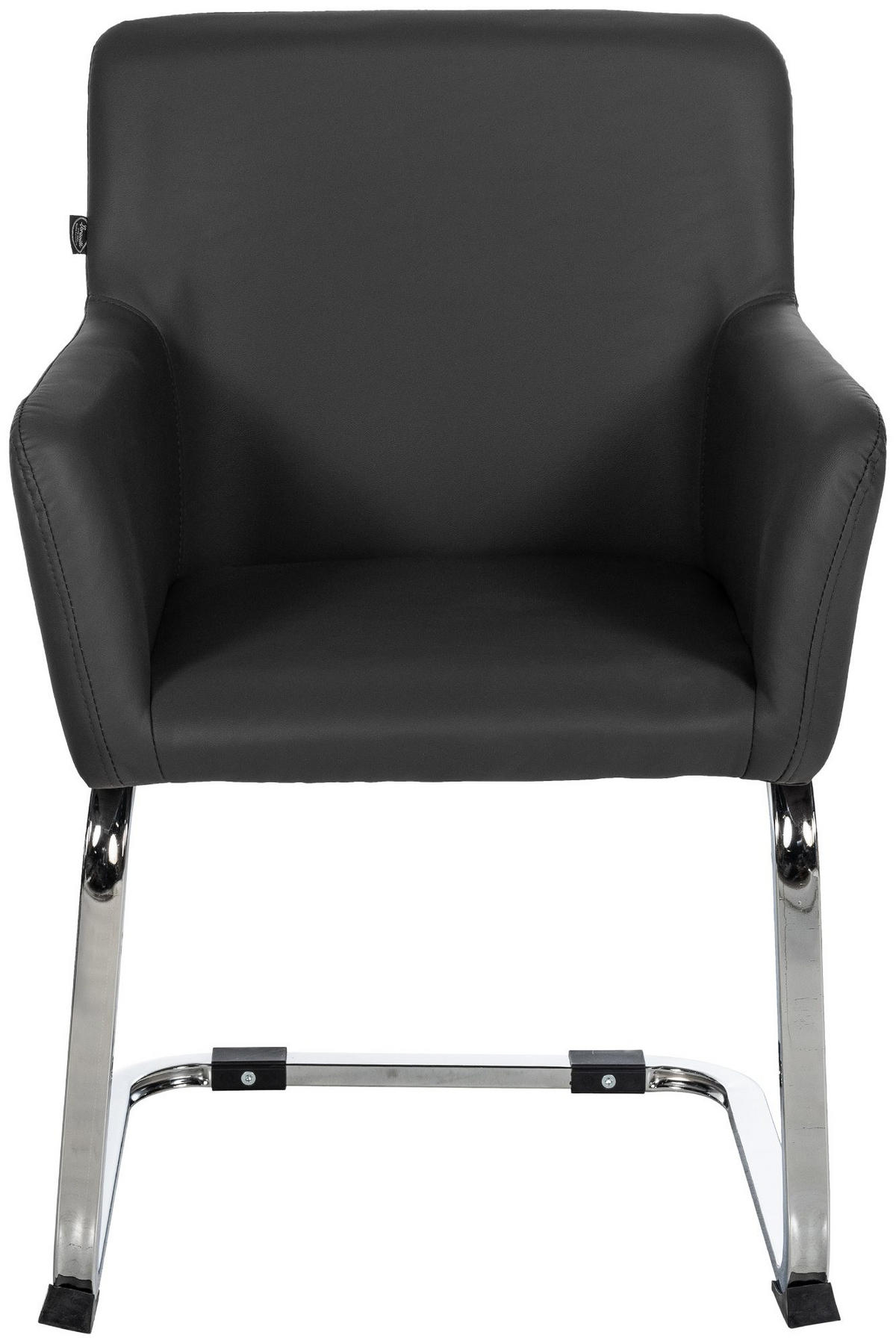 STUHL Pukki Kunstleder schwarz - Schwarz, Kunststoff (57/87/58cm) - TPFLiving