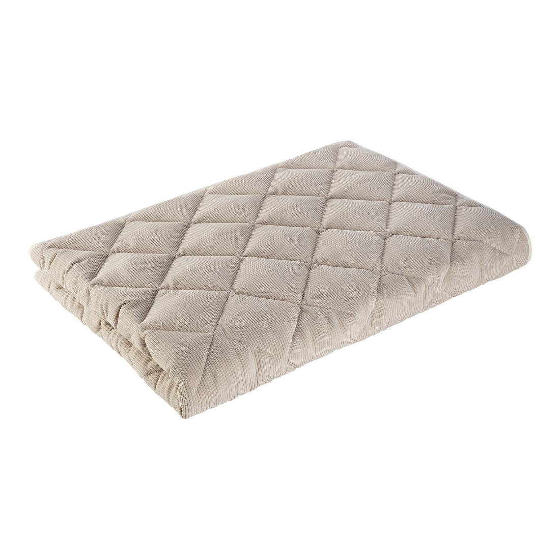 KRABBELDECKE Soft-Cord 95x130cm - Beige, Textil (95/130cm) - Sanosoft