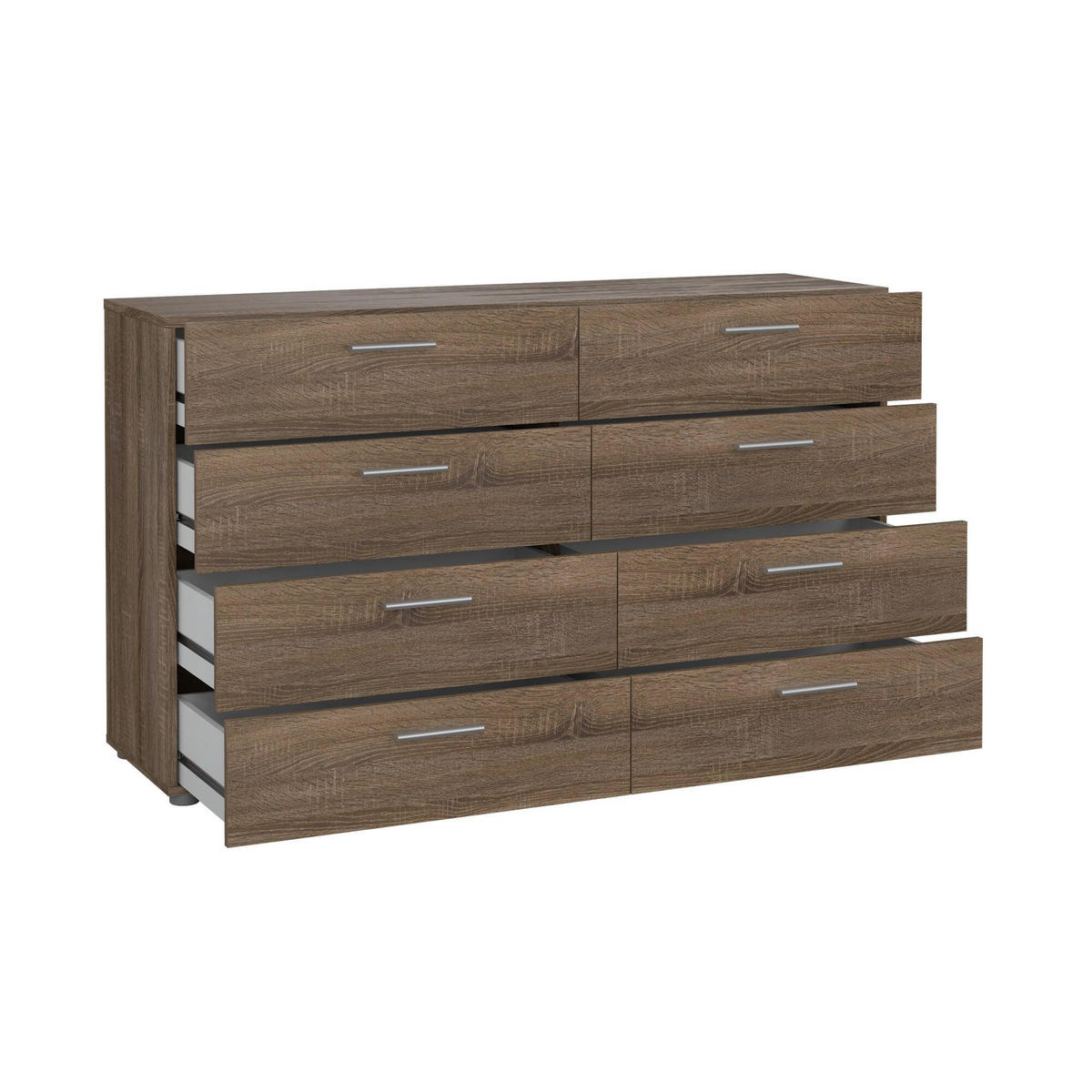 KOMMODE Eiche 40/140/81.7 cm - Braun, Holzwerkstoff (140/81.7/40cm) - DMORA