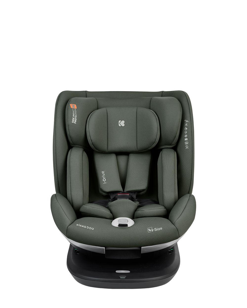 KINDERSITZ i-Drive i-Size grün (40-150cm) Isofix Top Tether, Kopfstütze, SPS - Grün, Kunststoff (44/60/50cm) - Kikka boo