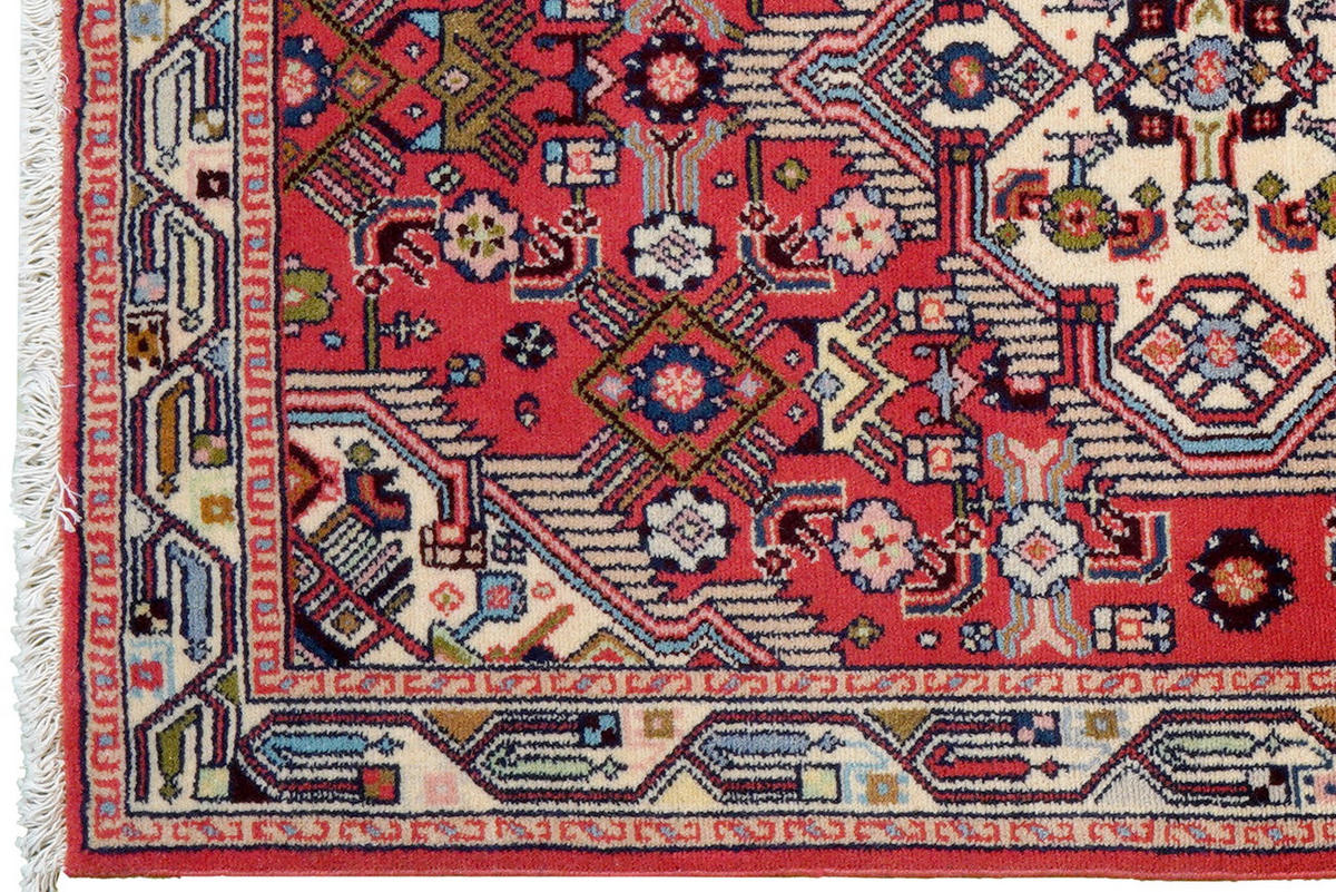 TEPPICH Assadabad Rot 290/89 cm Schurwolle - Rot, Textil (89/290cm) - Looma