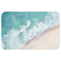 WC PŘEDLOŽKA Pláž - Moře - Příroda - Léto 60x40 cm - tyrkysová, textil/plast (60/1cm) - OnlyWow