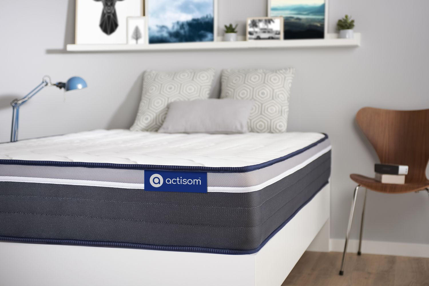 MATRATZE Actimemo plus Memory-Schaum 80 x 210 cm h4 - Weiß, Textil (80/210cm) - ACTISOM