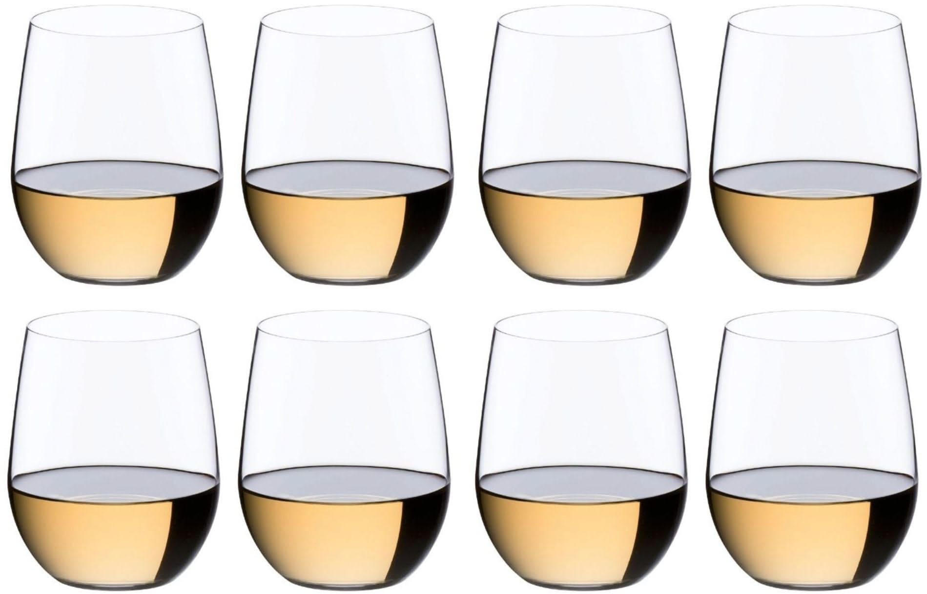 WEISSWEINGLAS O, 8 x Viognier / Chardonnay, hochwertiges Glas, 320 ml - Transparent, Glas (0.32L) - Riedel