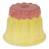 KERZENHALTER Blond Geburtstag - Gelber Pudding in Bunt - 9cm - Multicolor, Keramik (12/9/8cm) - Blond Amsterdam