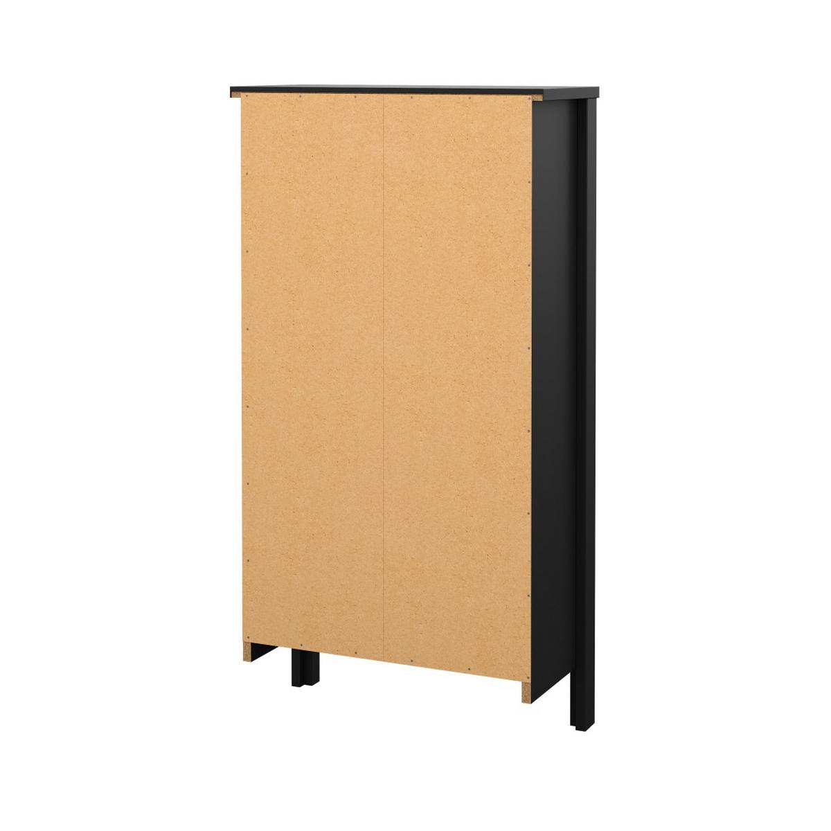 SCHUHSCHRANK, Madrid, Schwarz, Holzwerkstoff, 54 x 25 x 103 cm - Schwarz, Holzwerkstoff (54/103/25cm) - ebuy24