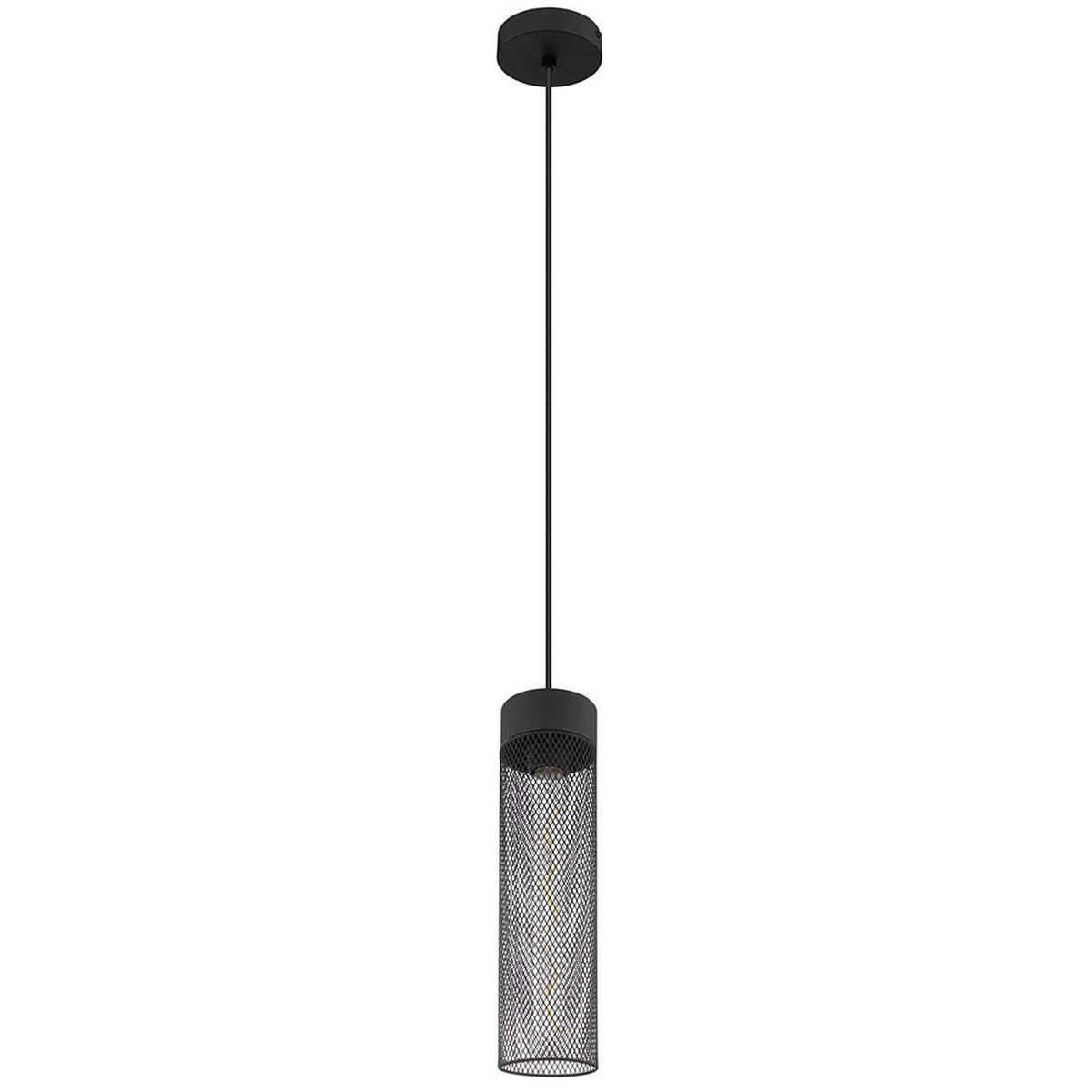 2X HÄNGELEUCHTE Metall Schwarz - Schwarz, Metall (10/10/120cm) - Globo Lighting