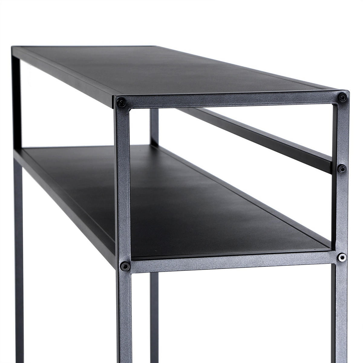 SVART metallkonsolbord, 112 cm långt - OLLI - Svart, Metall (34.5/28/81cm) - Calicosy