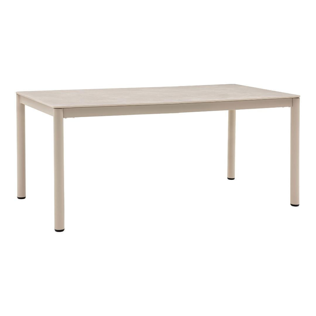GARTENTISCH, Asta, Sandfarben, Metall / Keramik, 200 x 90 x 74 cm - Sandfarben, Metall (90/200/74cm) - ebuy24