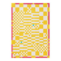 PREPROGA Chess Cupcake 170/240 cm - rumena, tekstil (170/240cm) - Louis De Poortere