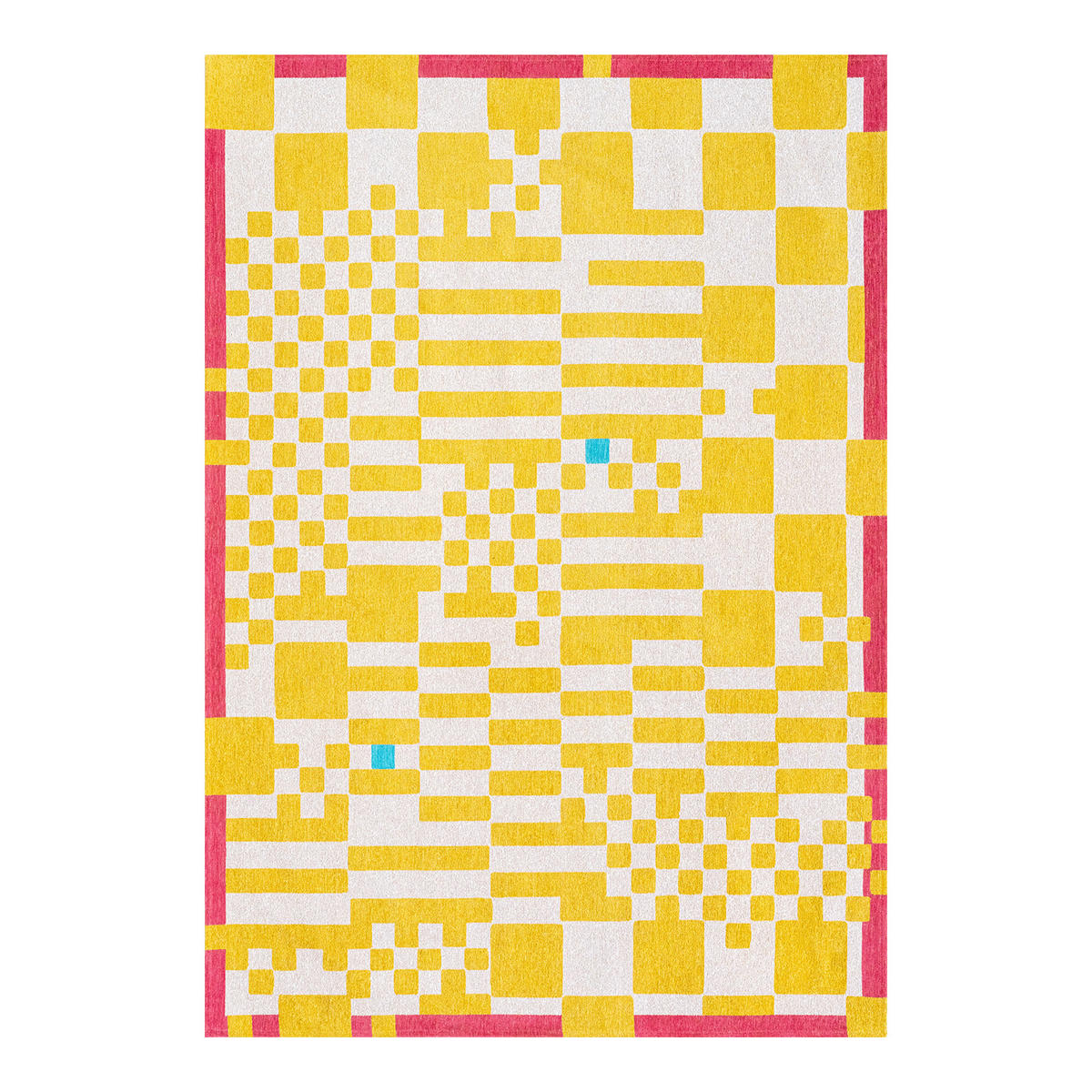 PREPROGA Chess Cupcake 170/240 cm - rumena, tekstil (170/240cm) - Louis De Poortere