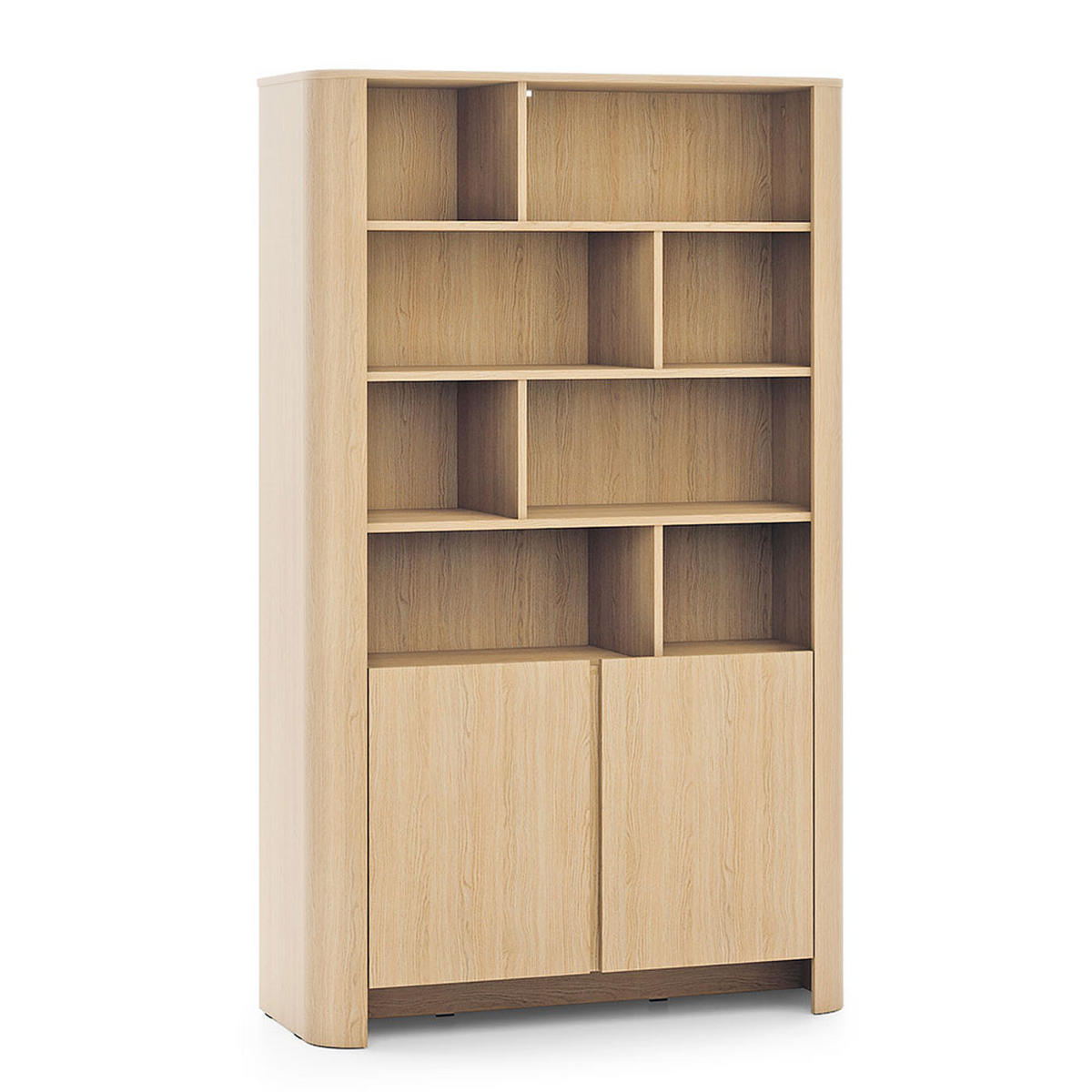 REGALSCHRANK Bari Eiche Vicenza 103 / 39 / 170cm - Kaschmir/Eichefarben, Holz/Holzwerkstoff (103/170/39cm) - Feldmann-Wohnen