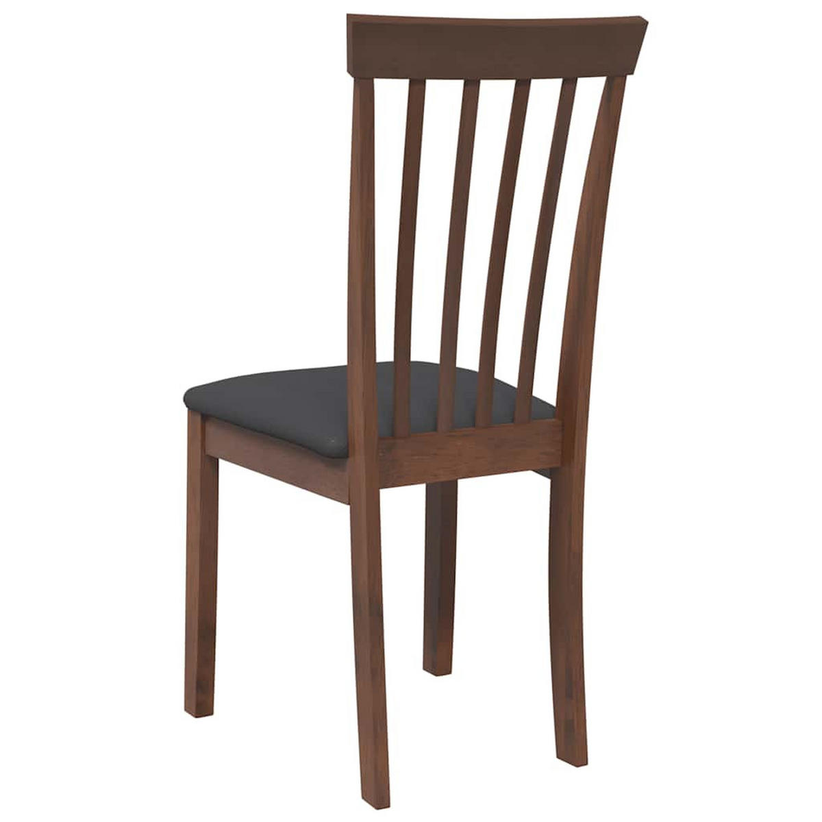 ESSZIMMERSTÜHLE Mit Kissen 2Er Set Braun Massivholz Gummibaum - Braun, Holz (50/94/43cm) - vidaXL