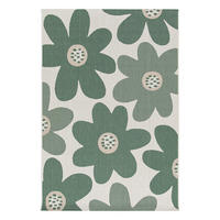 DESIGN Teppich für Innen und Außen grün - Grün, Textil (140/200cm) - AFK Living