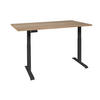 SCHREIBTISCH höhenverstellbar elektrisch Editha 160x90 schwarz/eiche sägerau - Sonoma Eiche, Holz (160/90/74cm) - 58aufmkessel