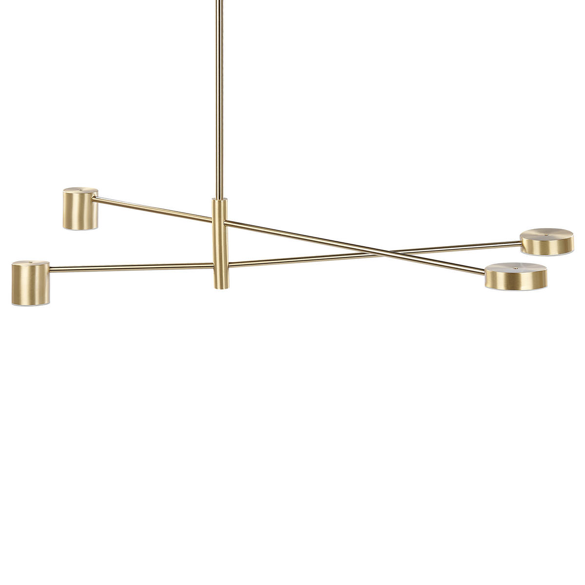 HÄNGELAMPE Bandon 30/104/73 cm - Goldfarben, Metall (30/104/73cm) - Beliani
