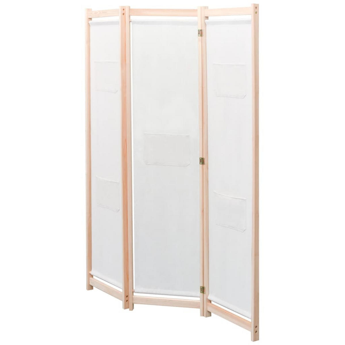 RAUMETEILER Creme 120/170/4 Cm Stoff 3-teilig - Creme, Textil (4/120/170cm) - vidaXL