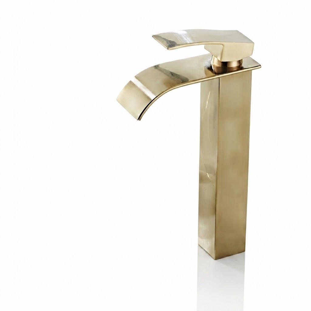BADEZIMMERARMATUR, 30 x 15 cm, gold - Goldfarben, Metall (36.5/7.5/21cm) - Vallsero