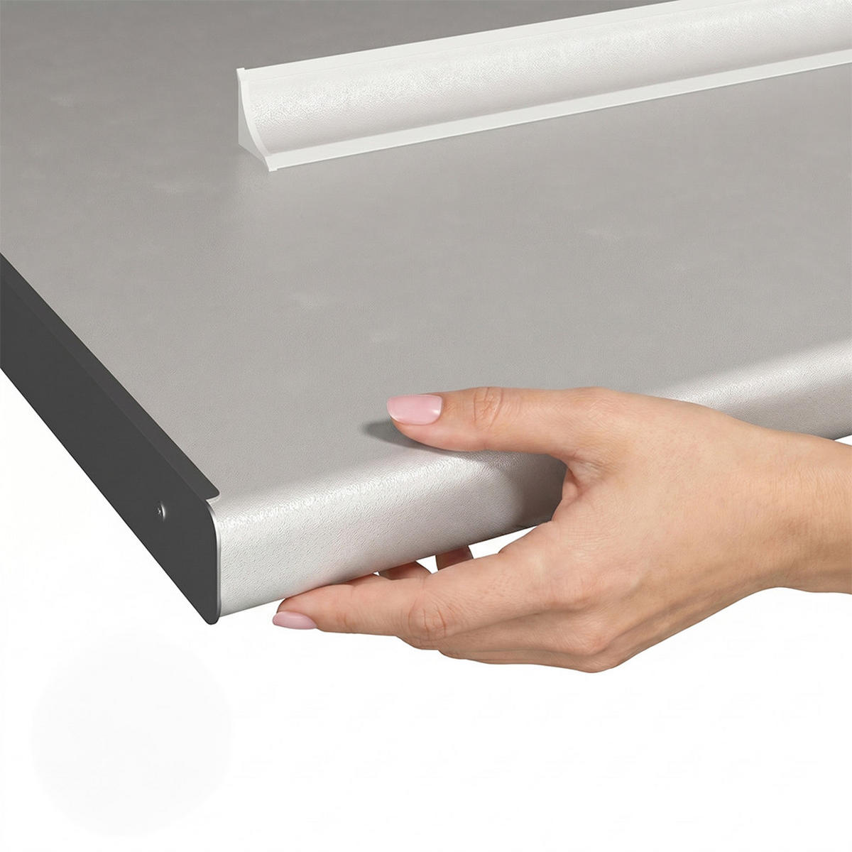 KUCHYŇSKÁ PRACOVNÍ DESKA R-Line, Bílá, 240 cm - bílá, kompozitní dřevo (240/2.8/60cm) - Vicco