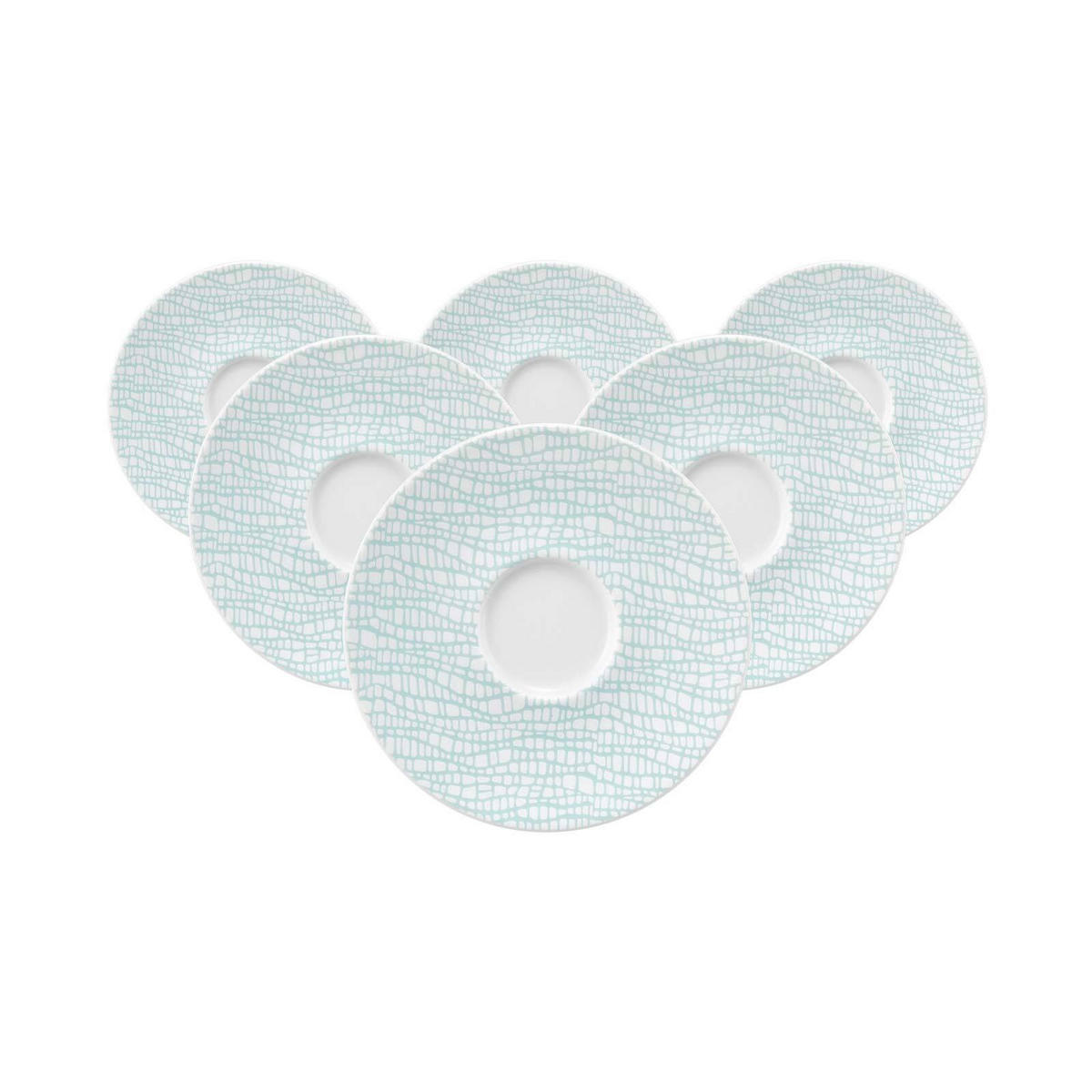 UNTERTASSEN Life Fashion Green Chic ø 13,5 cm 6er Set - Grün, Keramik (13.5cm) - Seltmann Weiden