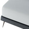 BAUMWOLLBETTLAKEN mit Gummizug - Grau, Textil (200/200cm) - Mr Mattress