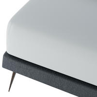 BAUMWOLLBETTLAKEN mit Gummizug - Grau, Textil (200/200cm) - Mr Mattress