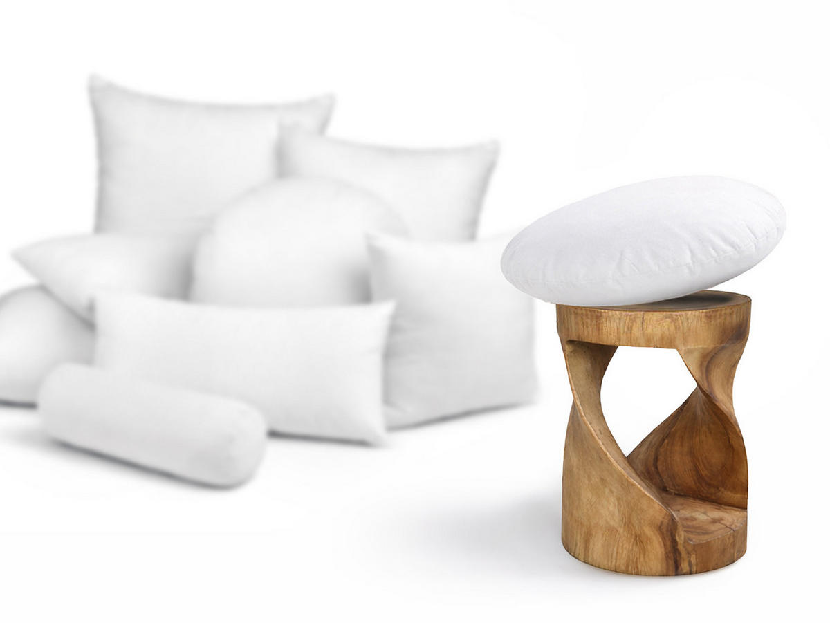 FEDERKISSEN Publik rund 60 cm Ø - Creme, Textil (60/60cm) - beties Heimtextil