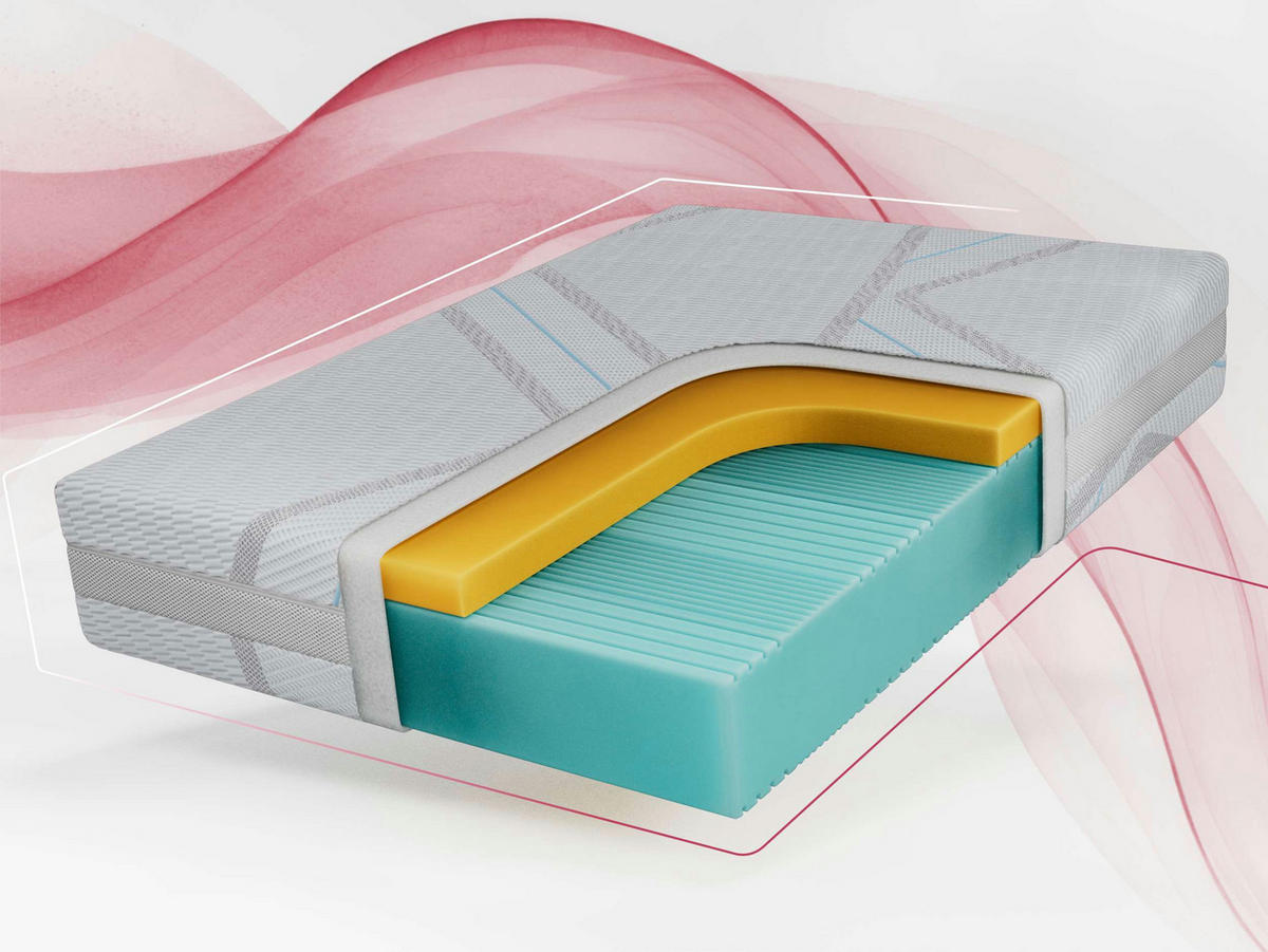 VISCOMATRATZE ORIO - 140/200 - H2 - Lux - Multicolor, Textil (140/200cm) - MKS
