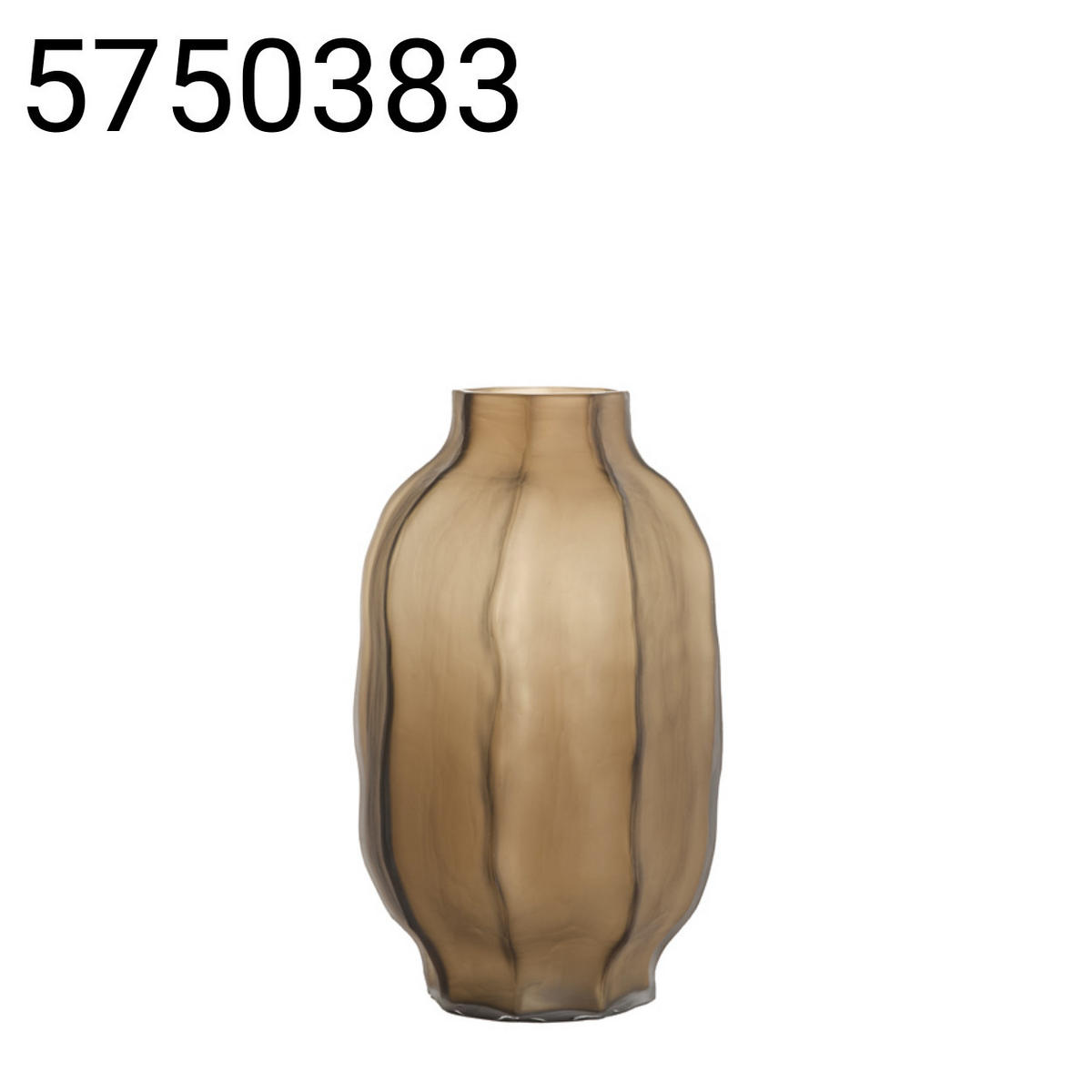 VASE Tejeda - Braun - 25/25/44.5 cm - Braun, Glas (44.5cm) - Light & Living