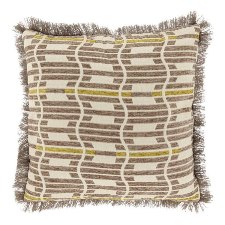KISSEN Wess - Braun - 45/45/ cm - Taupe, Textil (45/45cm) - Unique Living