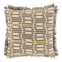 KISSEN Wess - Braun - 45/45/ cm - Taupe, Textil (45/45cm) - Unique Living