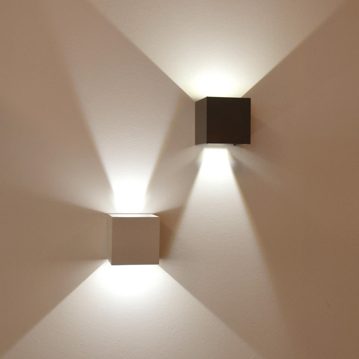 LED-WANDLAMPE Ixa Kupfer Quadratisch - Kupferfarben, Metall (10/10/10cm) - s.luce