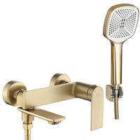 WANNENARMATUR Rea Storm Brush Gold - Goldfarben, Metall (19.5/12/14.5cm) - REA