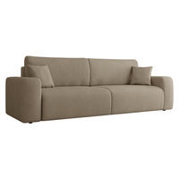 SCHLAFSOFA Piano - Hellbraun/Schwarz, Holz/Kunststoff (245/82/92cm) - MIRJAN24