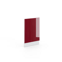 FRONTBLENDE Fame-Line Bordeaux Hochglanz 45 cm ohne AP - Bordeaux/Weiß, Holzwerkstoff (45/67.4/1.6cm) - Vicco
