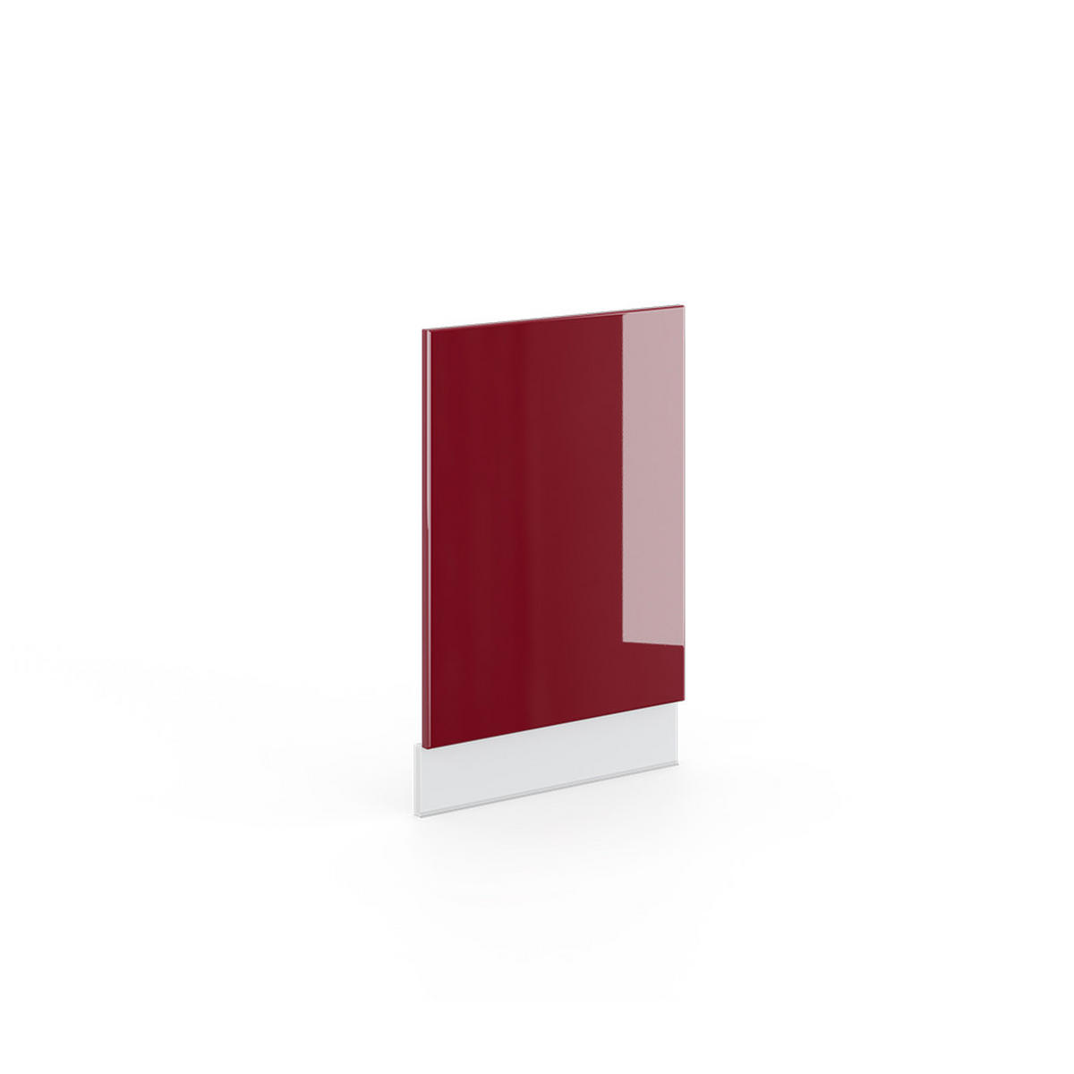 FRONTBLENDE Fame-Line Bordeaux Hochglanz 45 cm ohne AP - Bordeaux/Weiß, Holzwerkstoff (45/67.4/1.6cm) - Vicco