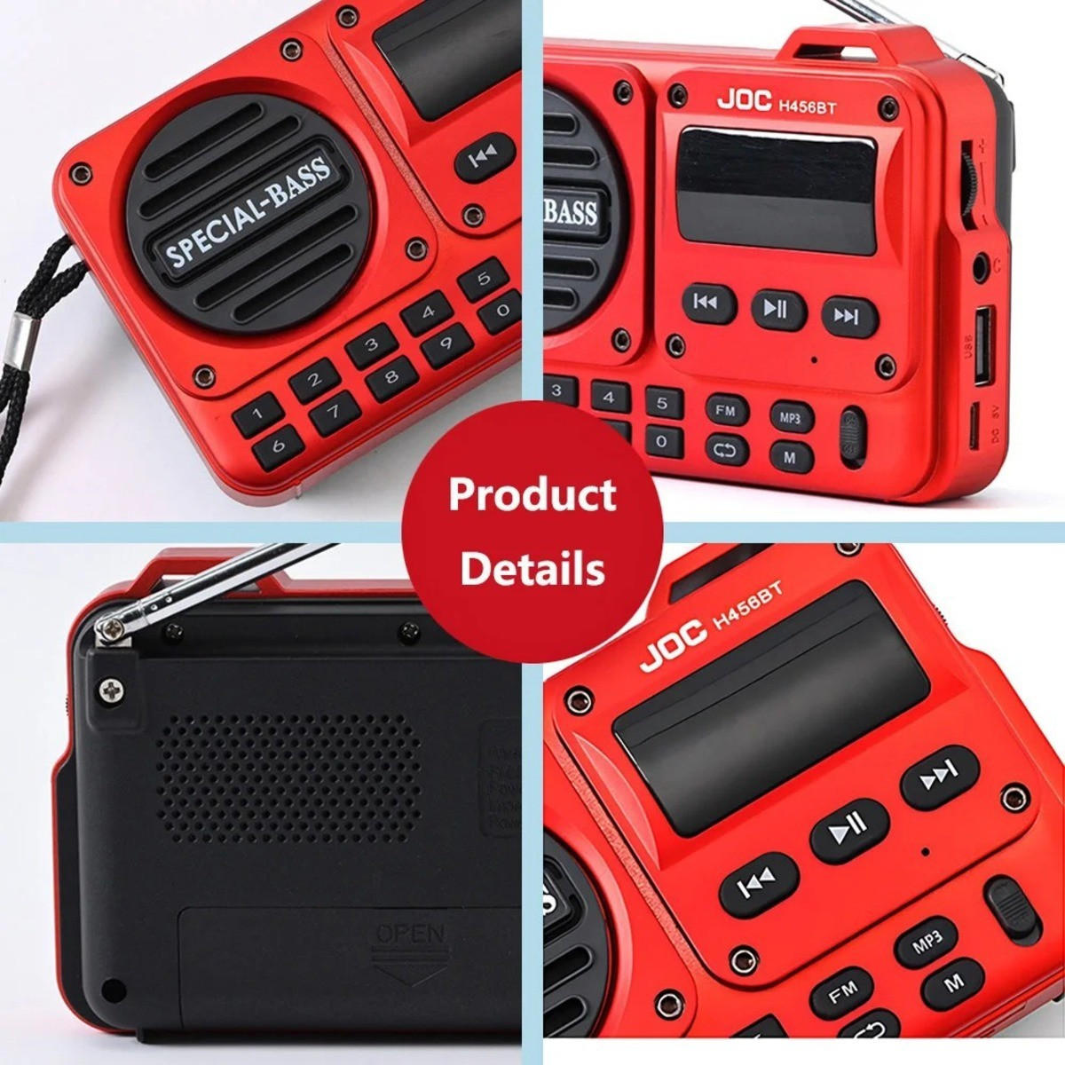 RADIO EMERGENCY 13/4/9 cm - Schwarz, Kunststoff (13/4/9cm) - Authentics