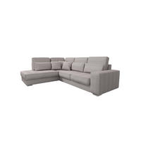 ECKSOFA Nevio Xl In Scala - Graubraun, Holzwerkstoff/Textil (312/226cm) - Fun Möbel