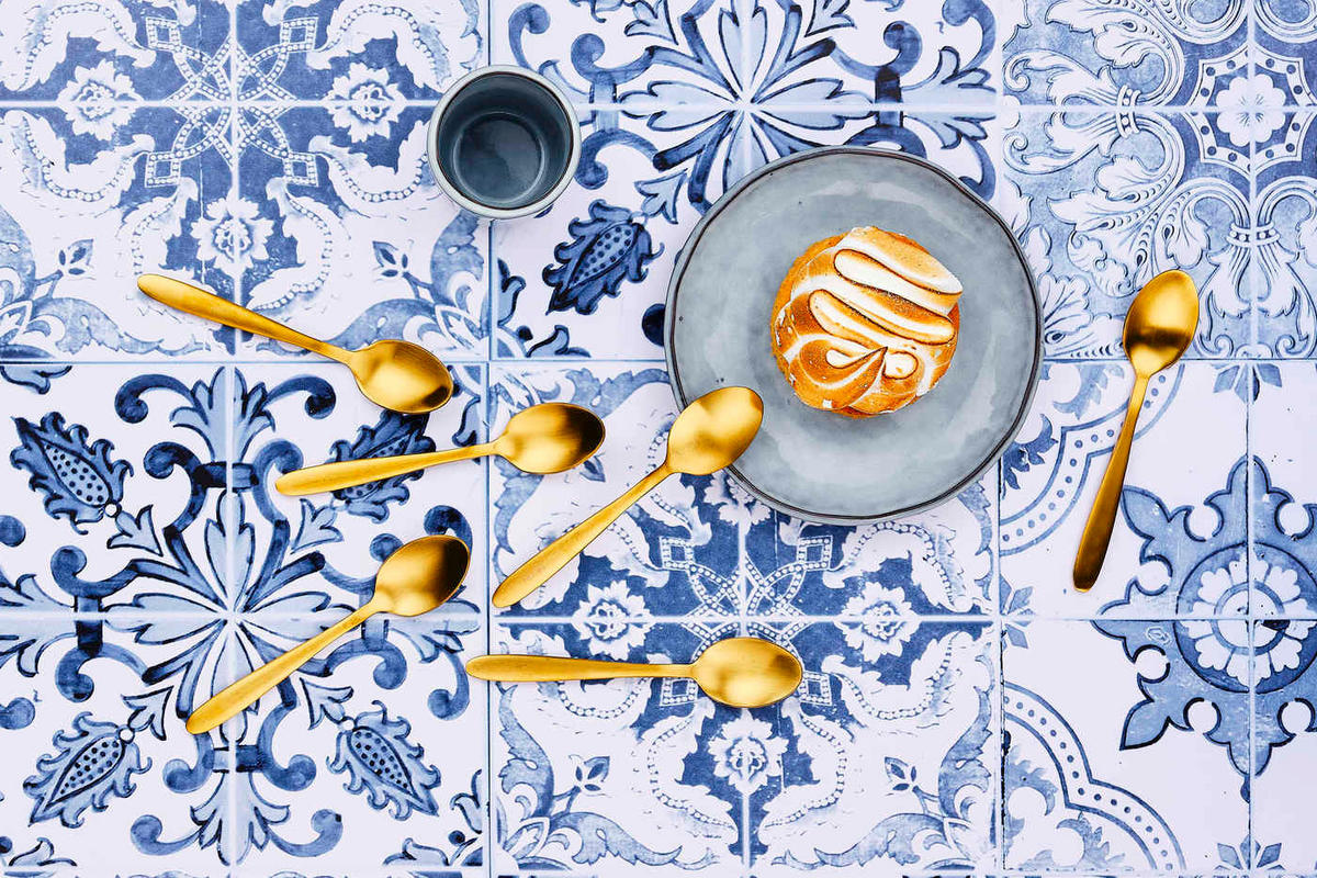 LÖFFEL 6er-Set Kaja - Gold - Goldfarben, Metall - Björn