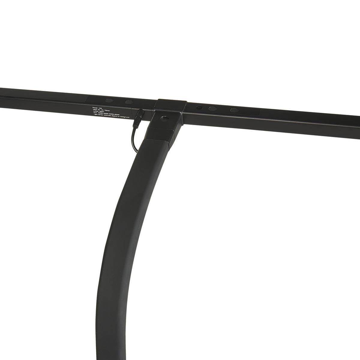 SCHREIBTISCHLAMPE Auriga 48/5/48 cm - Schwarz, Kunststoff (48/5/48cm) - Beliani