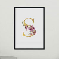 POSTER Buchstaben S A3 Rahmenlos - Klar, Papier (29.7/5/42cm) - Nacnic