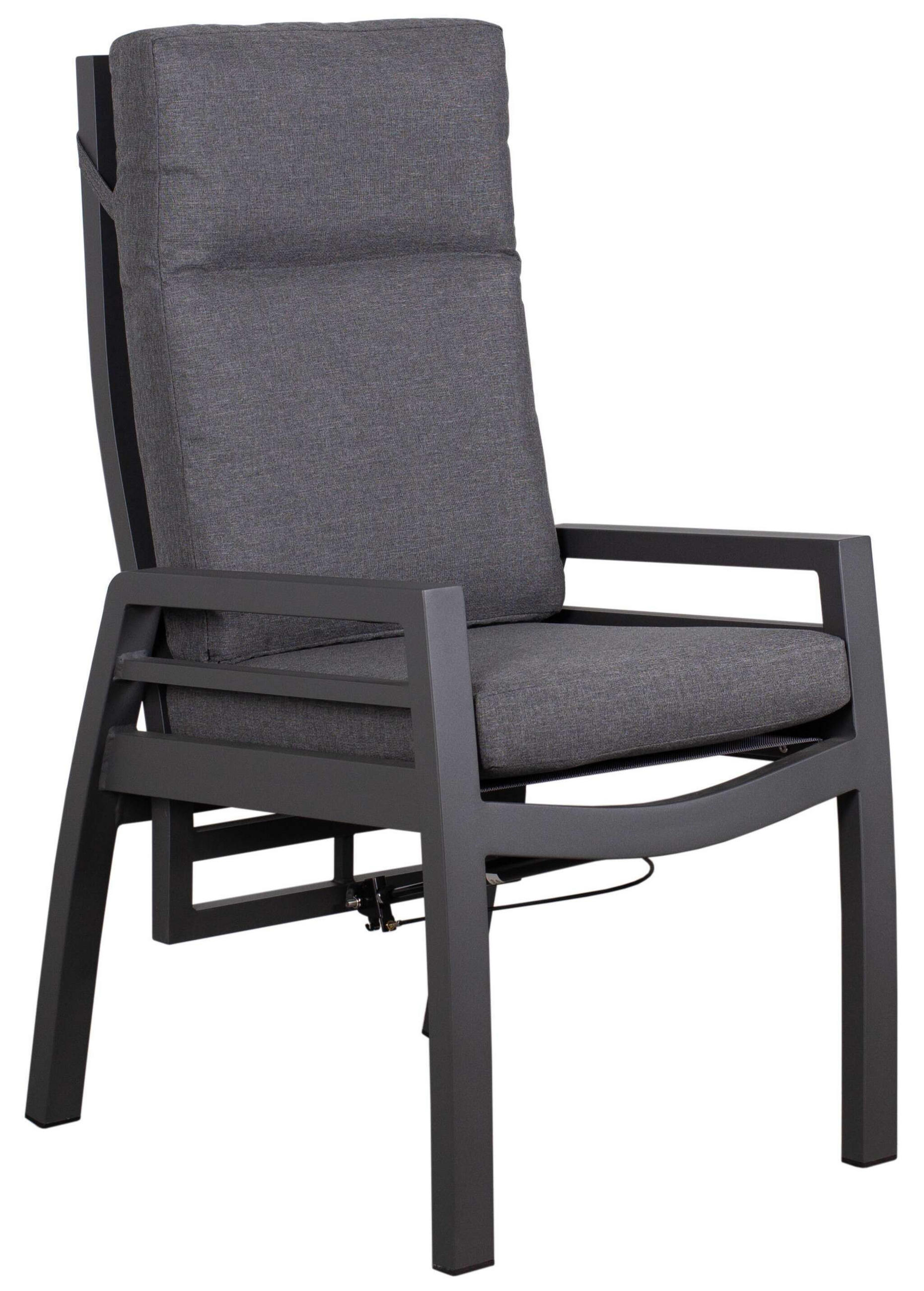 GARTENSTUHL Merida - Grau, Metall (78/122/62cm) - Mr. Deko