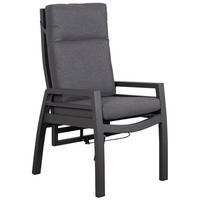 GARTENSTUHL Merida - Grau, Metall (78/122/62cm) - Mr. Deko