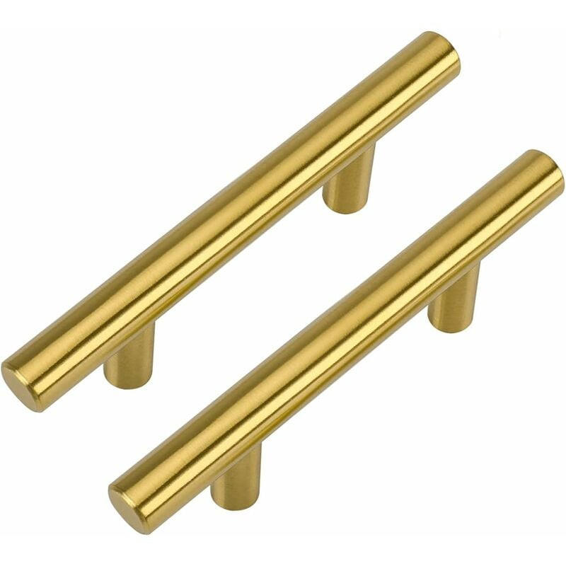 MÖBELGRIFF Gold 2er-Set - Goldfarben, Metall (1.2/2.4/10cm)
