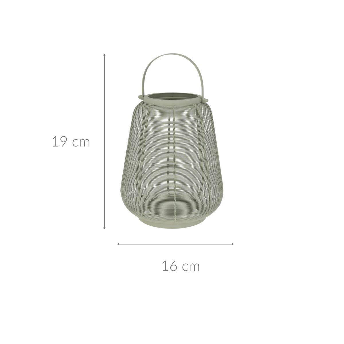 LATERNE 16/19 cm - Grün, Metall (16.5/19/16.5cm) - Home Styling Collection