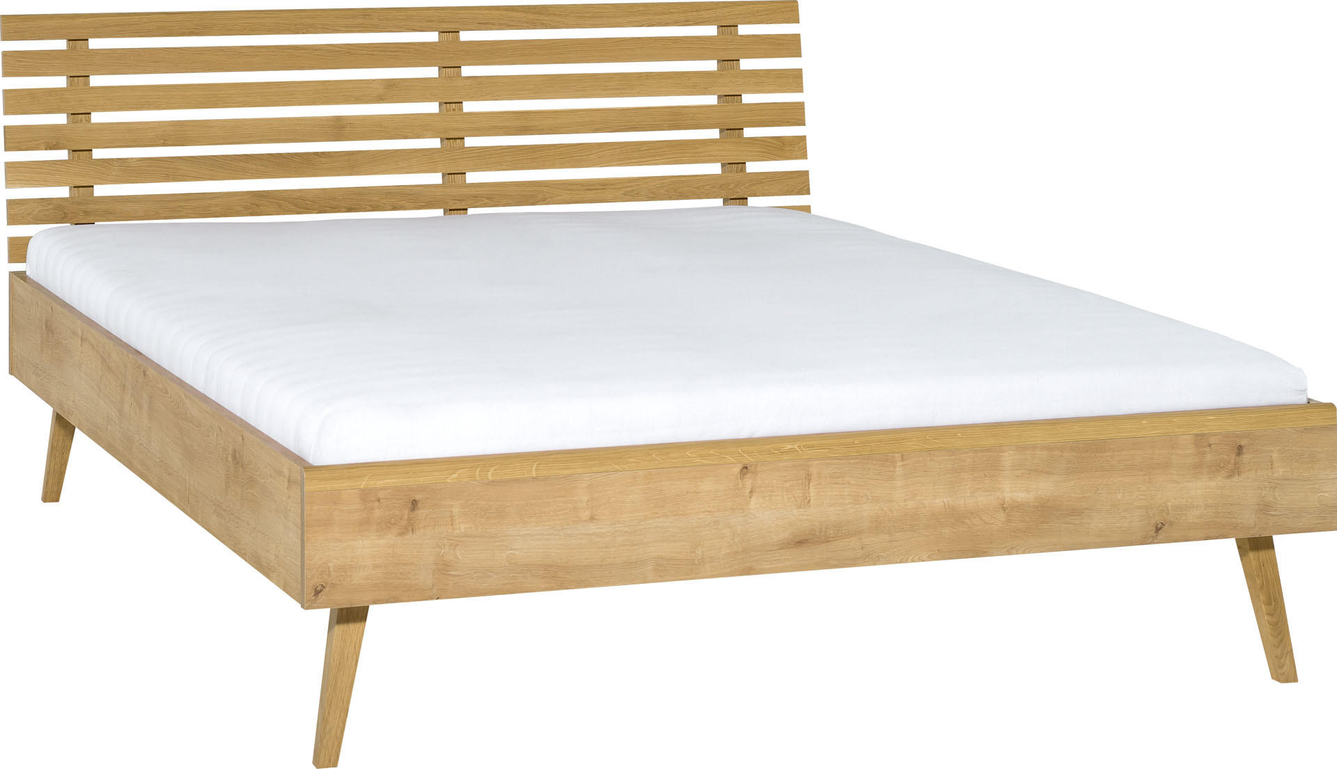 BETT NATURE - Eichefarben, Holzwerkstoff (213/145/95cm) - Vox Möbel