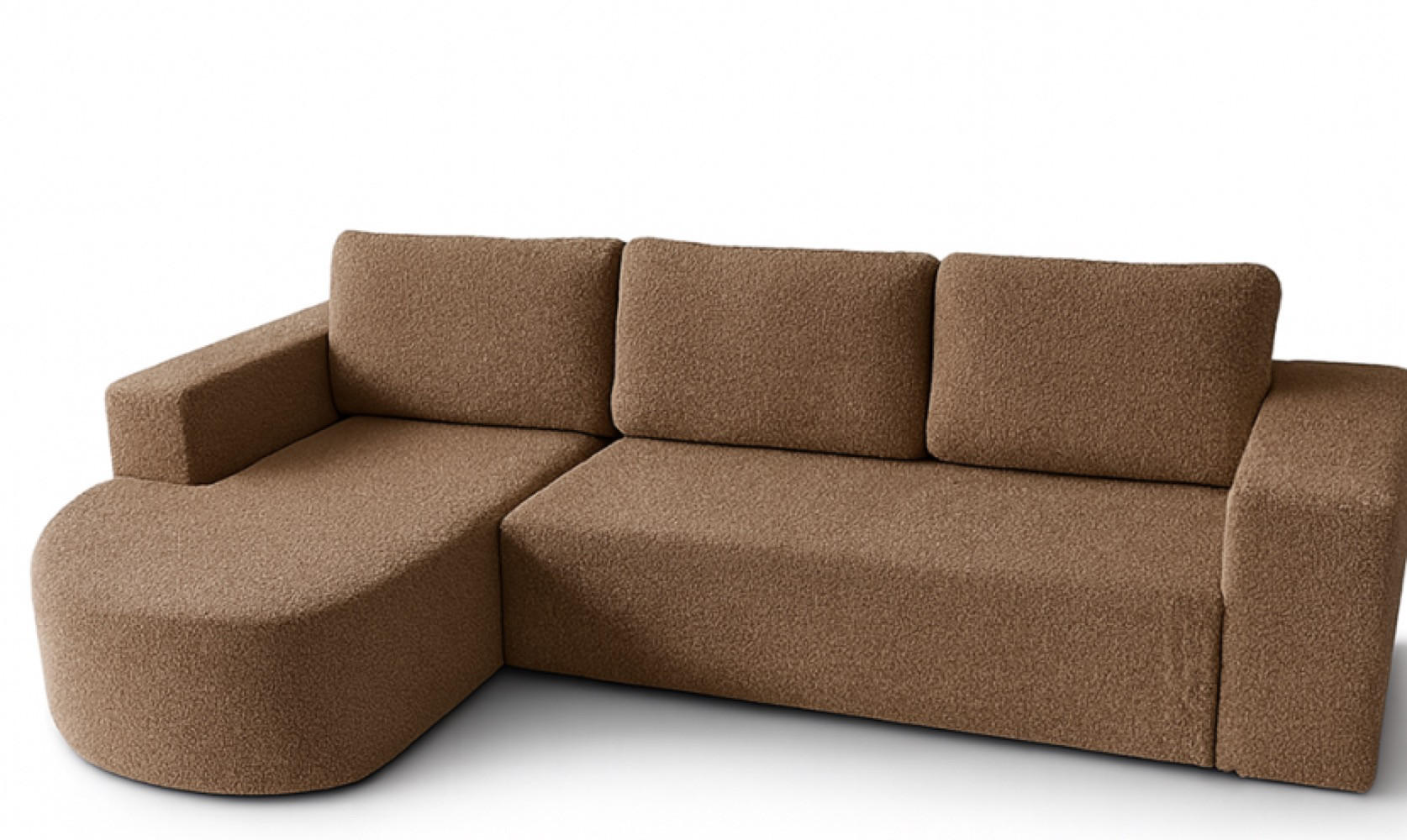 ECKSOFA Braun Vello Mit Schlaffunktion Links - Braun, Textil (270/165cm) - Sepro Meble