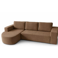 ECKSOFA Braun Vello Mit Schlaffunktion Links - Braun, Textil (270/165cm) - Sepro Meble