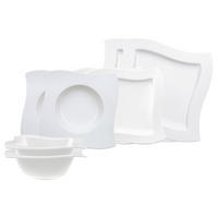 EINSTEIGER-SET NewWave weiß 8er Set - Weiß, Keramik (1/1/1cm) - Villeroy & Boch