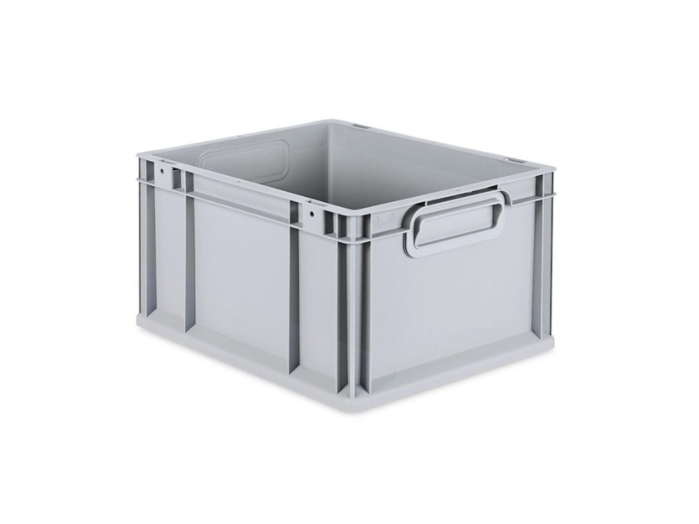 EUROBOX 5x Nextgen Economy Griffe Geschlossen 22x30x40cm 20 Liter - Grau, Kunststoff (30/22/40cm) - PROREGAL